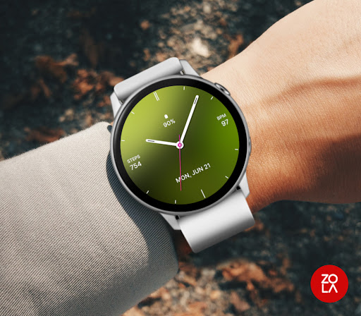 Beauty Green Watch Face Screen 3