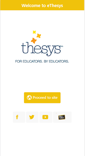 Android application eThesys screenshort