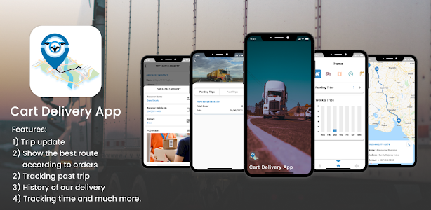 screenshot of Cart Delivery App version 1.0.0