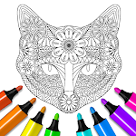 Cover Image of Download Animal coloring mandala pages  APK