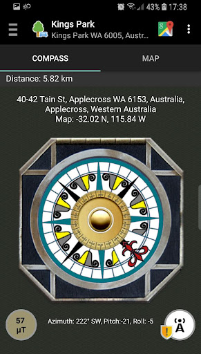 Android application Jack Sparrow Magic Compass screenshort