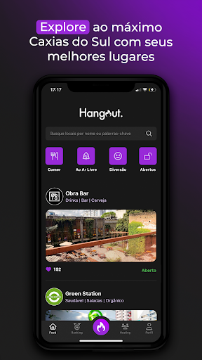 Android application Hangout - A vida é lá fora screenshort