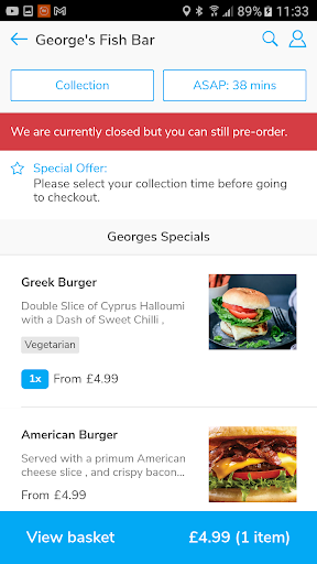 Georges Fishbar Bourne Screen 2