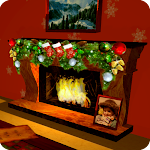 3D Christmas fireplace Apk