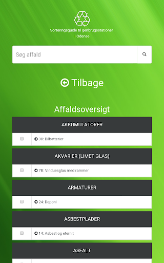 AffaldsSortering Screen 3