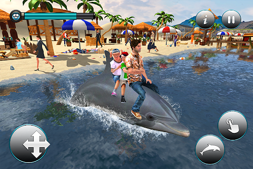 Dolphin Transport Passenger Beach Taxi Simulator 5.2 screenshots 3