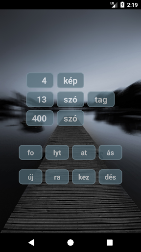 Android application 4 kép 13 szótag screenshort