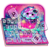 Galaxy Cupcake Keyboard Theme icon