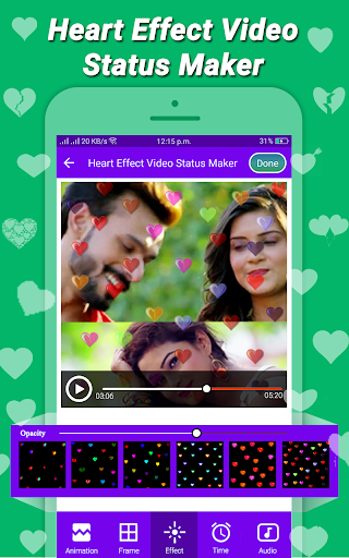 Heart Effect Video Status Maker  Video Status2018