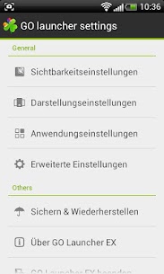 GO LauncherEX German language For PC installation