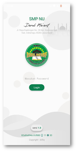 Android application SMP NU Darul Ma'arif screenshort
