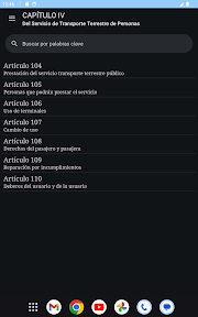 Ley de Transporte Terrestre screenshot