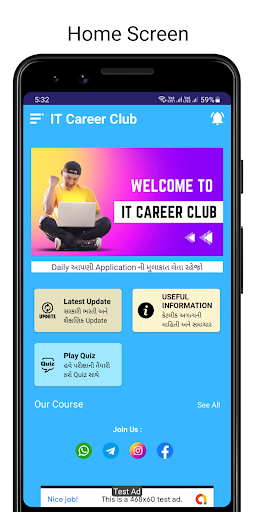 Android application Career Club | Courses & Job screenshort
