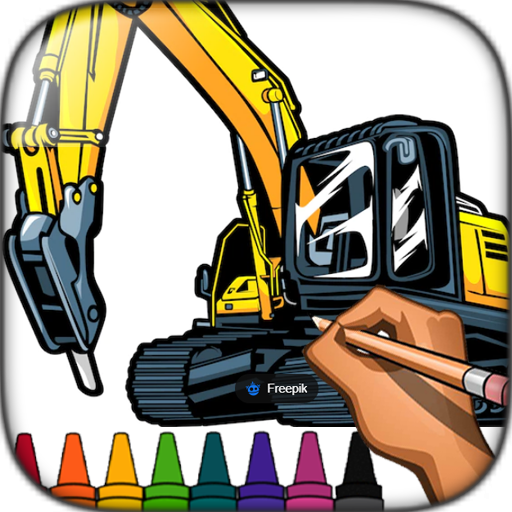 Excavator Coloring Book logo