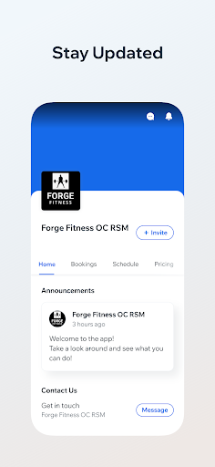 Android application Forge Fitness OC, RSM screenshort