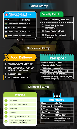 GPS Camera & Time Stamp Photo Screen 2