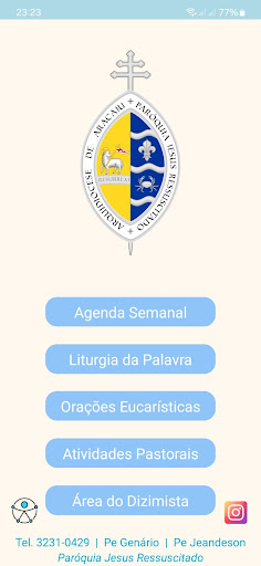 Android application Paróquia Jesus Ressuscitado screenshort