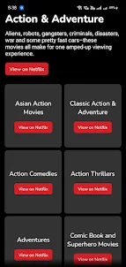 Category codes for Netflix