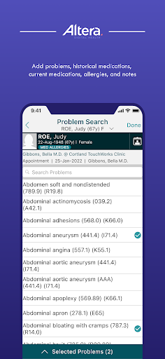 TouchWorks® Mobile Screen 2