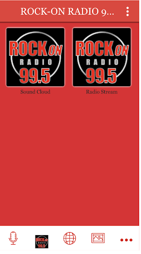 Android application ROCK-ON RADIO 99.5 screenshort