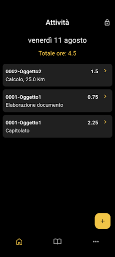 Android application Meridiana screenshort