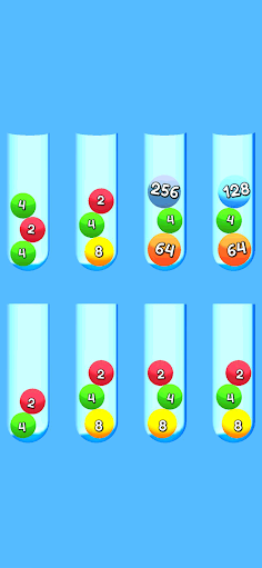 Ball Sort 2048 3D - Screenshot 4