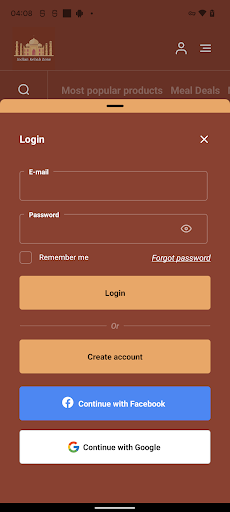 Indian Kebab Zone Screen 2