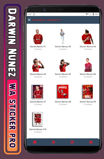 Android application Darwin Nunez - WA Sticker Pro screenshort