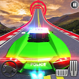 Police Mega Ramp Car Stunts 3d Driving Fun Games icon