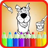 Scooby Dog Coloring Book Doo icon