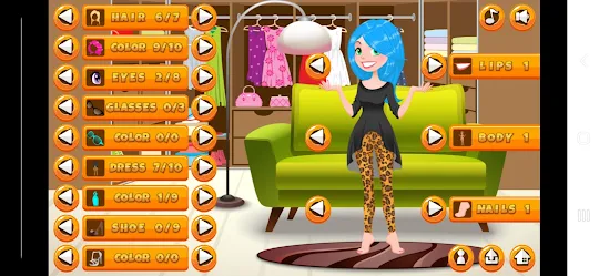 Simple Girl dress up game