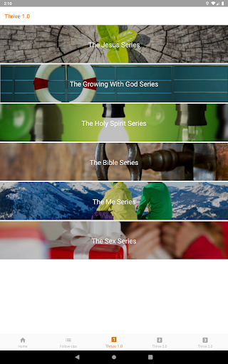 Screenshot of Thrive Studies