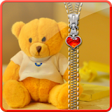 Teddy bear Zipper Lock icon