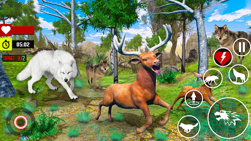 Wild Wolf Animal Sim Games screenshot 11