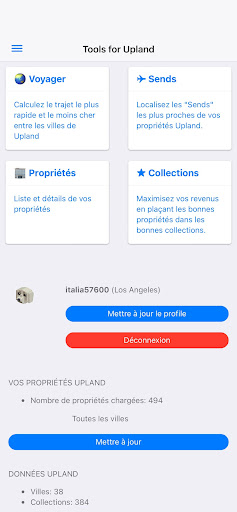 Aperçu de l'application