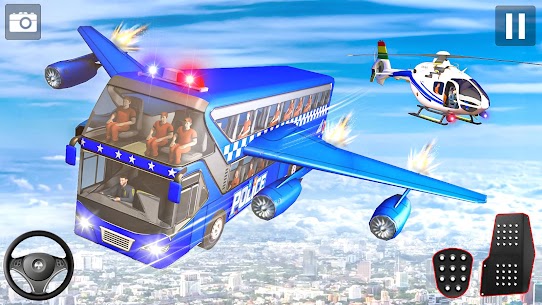 US Police Flying Prison Bus Apk Criminal Transport for Android 1