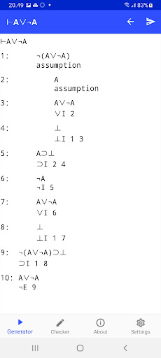 Natural Deduction for Android Screen 2