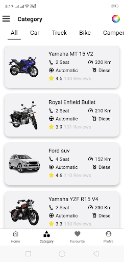 Vehicle Rental - Car & Bike Screen 2