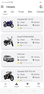 Vehicle Rental - Car & Bike