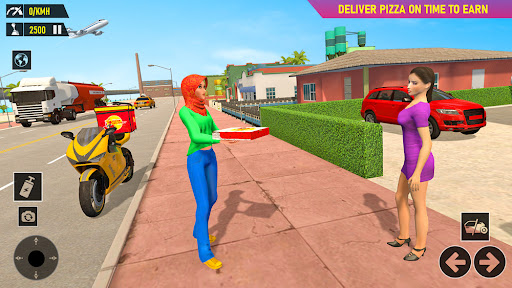 Pizza Delivery: Boy & Girl Bike Game 1.0 screenshots 2