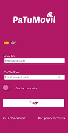 Android application Mi PaTuMovil screenshort
