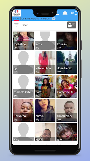 Android application Dating Chat France screenshort