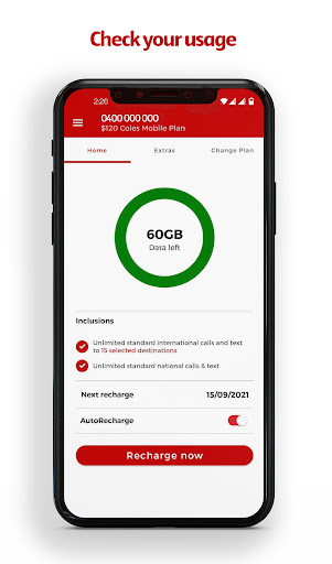 Android application Coles Mobile screenshort