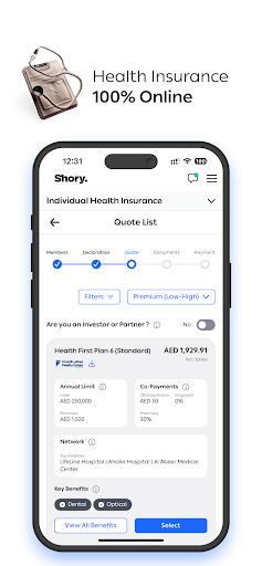 Screenshot of Shory Insurance | شوري