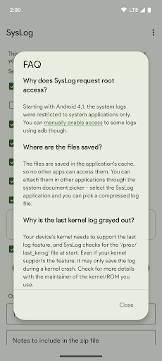 SysLog Screen 3
