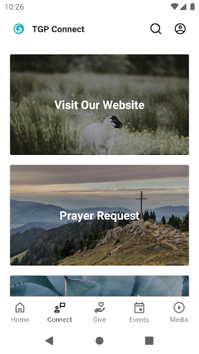 The Grace Place Connect Screen 2