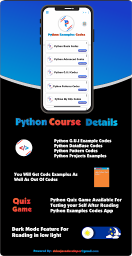Android application Python Examples Code screenshort