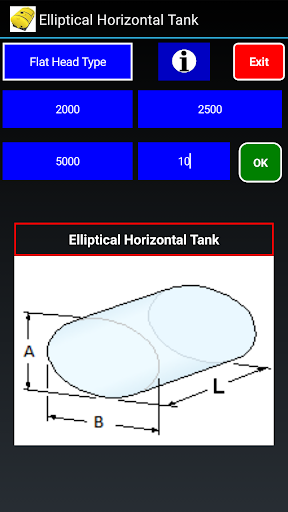 Tank Volume Calculator PROMO Screen 2