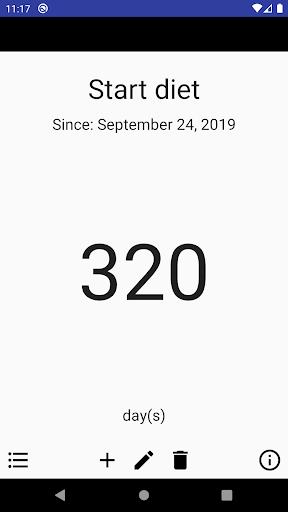Android application YJ Day Counter screenshort