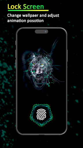 Fingerprint Animation 3D Screen 3